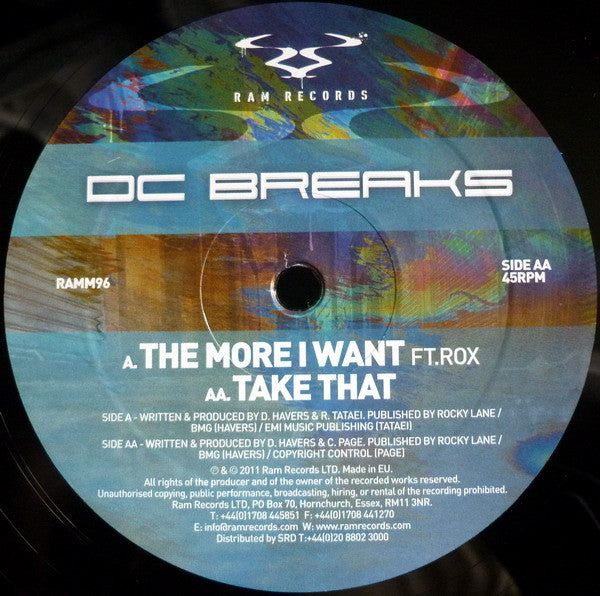 DC Breaks : The More I Want / Take That (12")