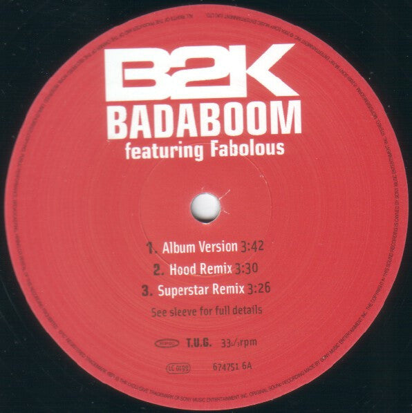 B2K : Badaboom (12")