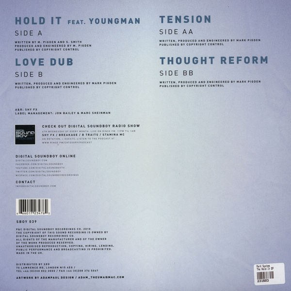 System (9) Feat Youngman MC : The Hold It E.P. (2x12", EP)