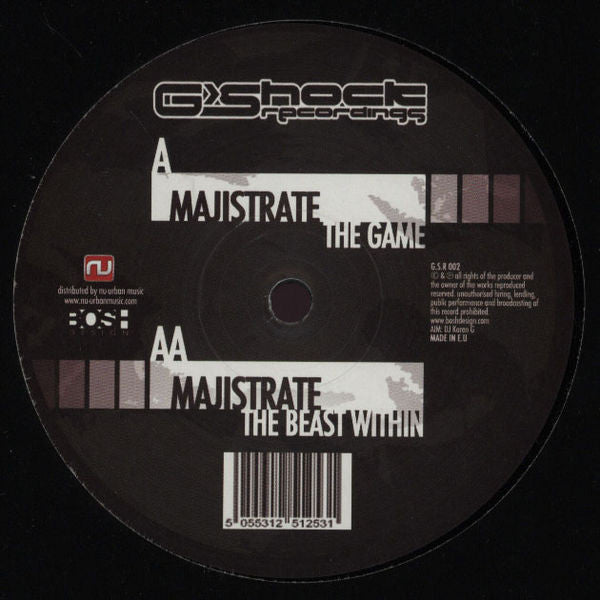 Majistrate : The Game / The Beast Within (12")