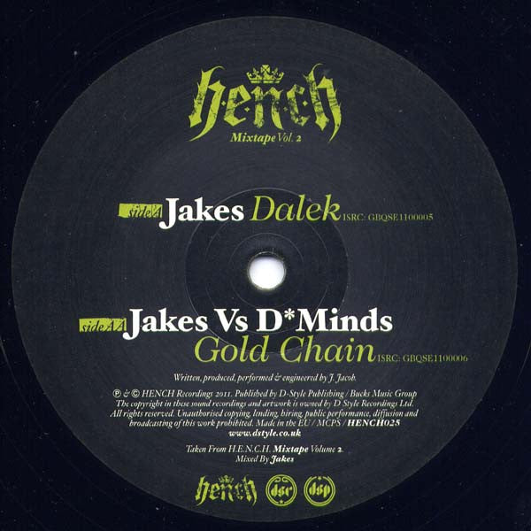 Jakes : Dalek / Gold Chain (12", Smplr)