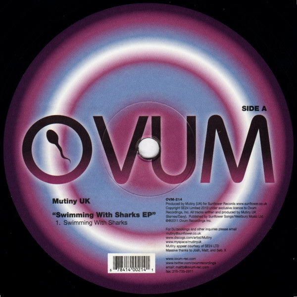 Mutiny UK* : Swimming With Sharks EP (12", EP)