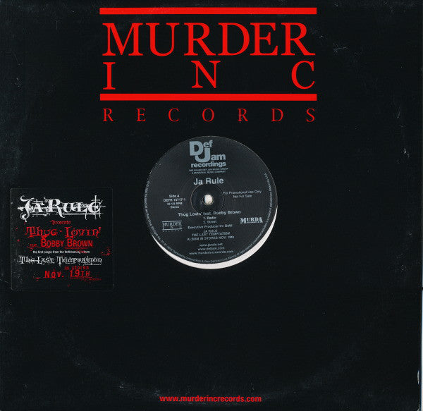 Ja Rule : Thug Lovin' (12", Single, Promo)