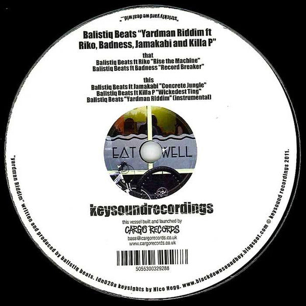 Balistiq Ft. Riko, Badness (2), Jamaka B & Killa P : Yardman Riddim (12")