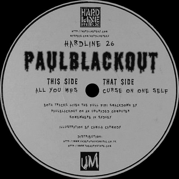 Paul Blackout : Curse On One Self / All You Mfs (12")