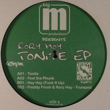 Rory Hoy : Tonite EP (12", EP, Promo)