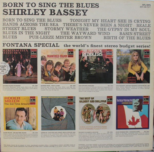 Shirley Bassey : Born To Sing The Blues (LP, Comp)
