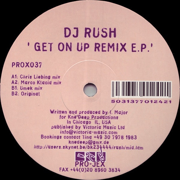 DJ Rush : Get On Up Remix E.P. (12", EP)
