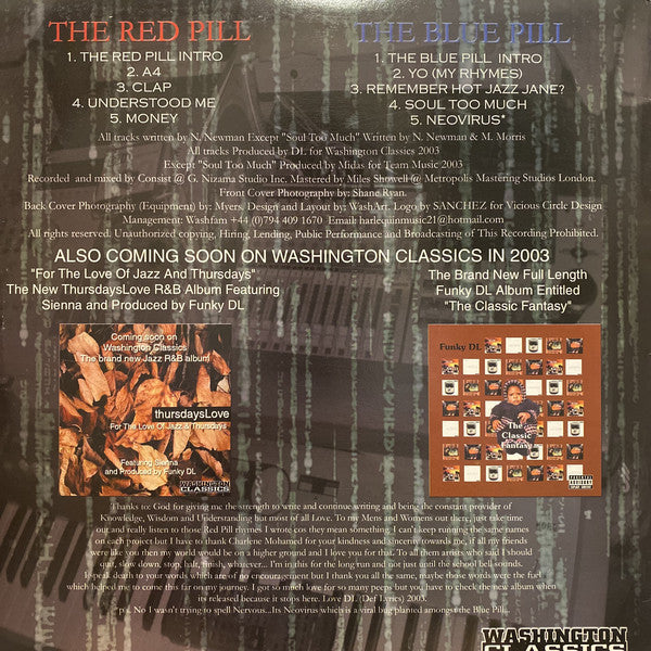 Funky DL : The Red Pill And The Blue Pill (LP, Blu)