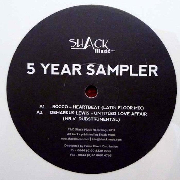 DJ Rocco / Demarkus Lewis / Soy Mustafa : Shack Music 5 Years - Part One (12", EP, Smplr, Whi)