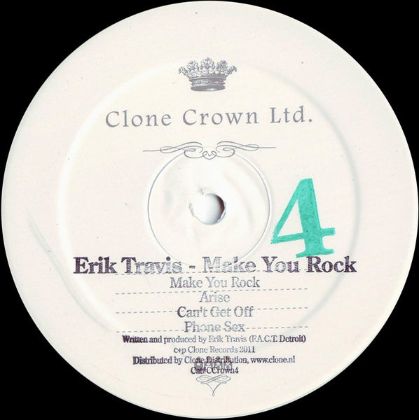 Erik Travis : Make You Rock (12", Whi)