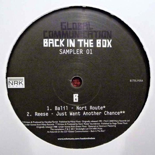 Global Communication : Back In The Box (Sampler 01) (12", Smplr)
