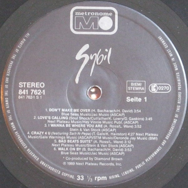 Sybil : Sybil (LP, Album)