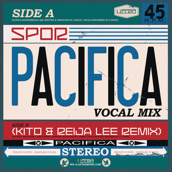 Spor : Pacifica (Vocal Mixes) (10")