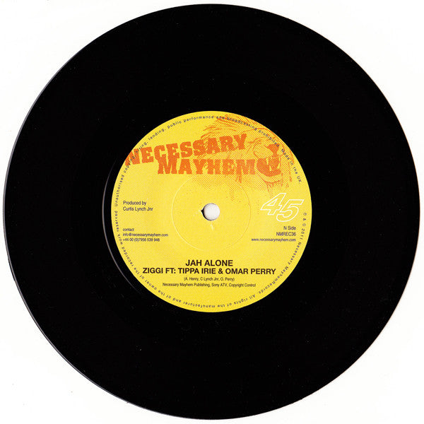 Ziggi Ft: Tippa Irie & Omar Perry / Cali P. : Jah Alone / Herbalist  (7")