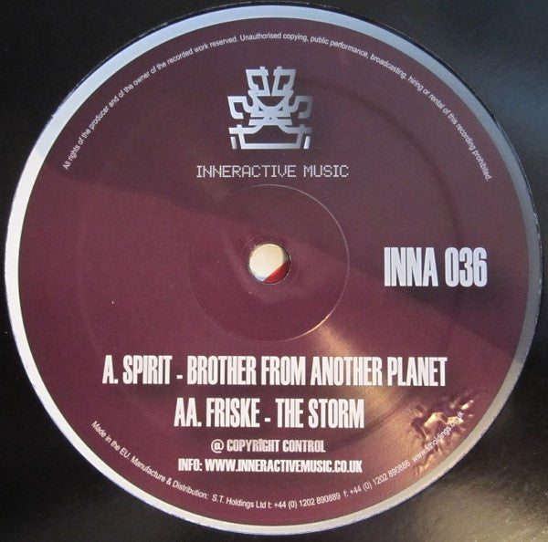 Spirit / Friske : Brother From Another Planet / The Storm (12")