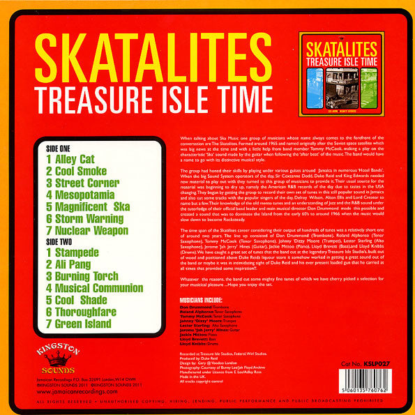 The Skatalites : Treasure Isle Time (LP, Comp, MP)