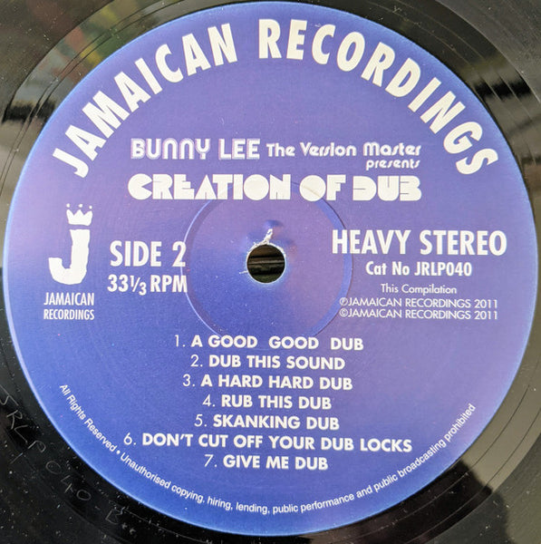 Bunny Lee : Creation Of Dub (LP, Album, RE)