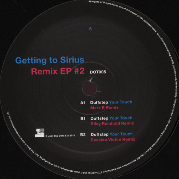 Duffstep : Getting To Sirius - Remix EP #2 (12")