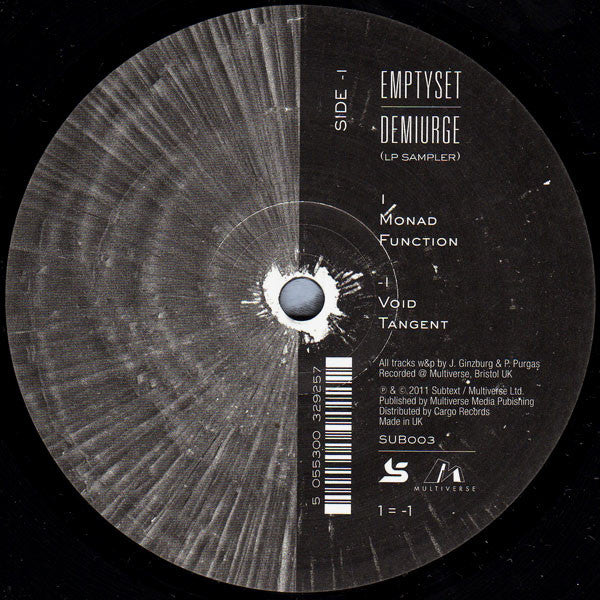 Emptyset : Demiurge LP Sampler (12")