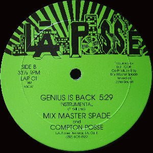 Mixmaster Spade And The Compton Posse : Genius Is Back (12")