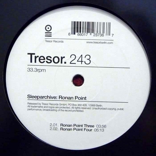 Sleeparchive : Ronan Point (12")