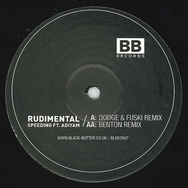 Rudimental ft. Adiyam : Speeding (12", Single)