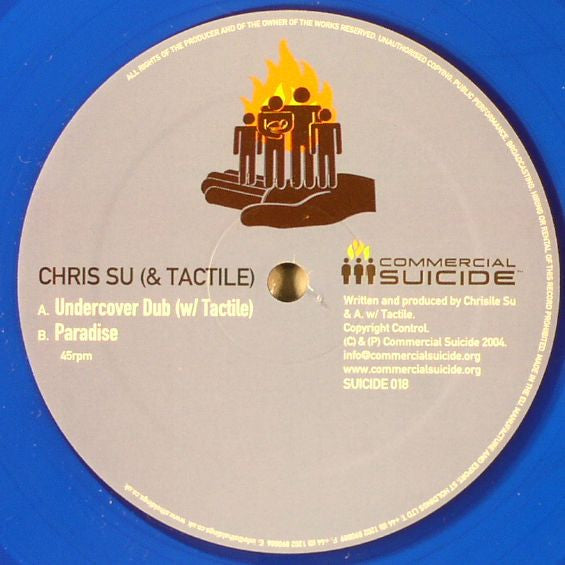 Chris.Su & Tactile (2) : Undercover Dub / Paradise (12", Blu)