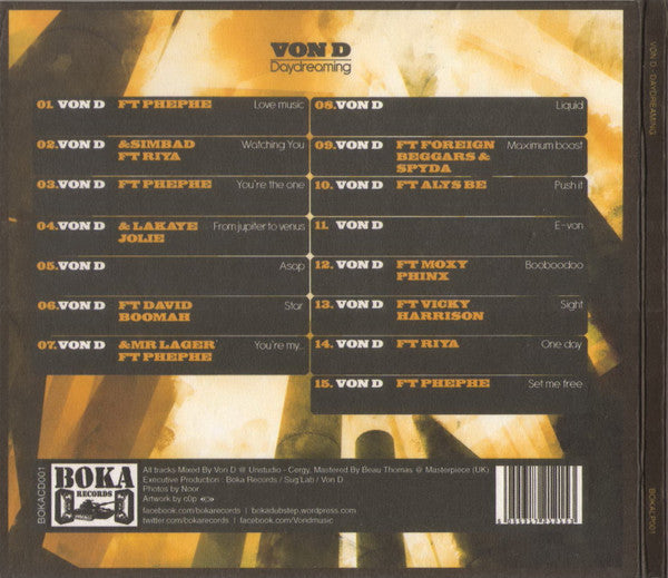 Von D : Daydreaming (CD, Album, Dig)