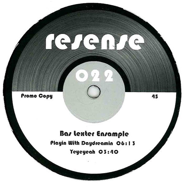 The Bas Lexter Ensample : Resense 022 (12", EP, Promo)