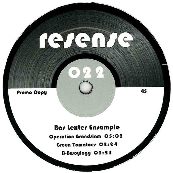 The Bas Lexter Ensample : Resense 022 (12", EP, Promo)