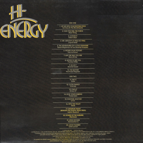 Various : Hi-Energy (LP, Comp)