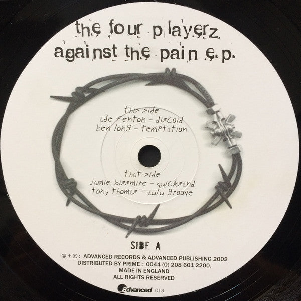 Various : The Four Playerz - Against The Pain E.P. (12", EP)