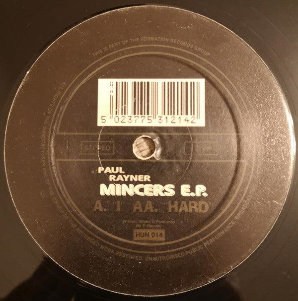 Paul Rayner : Mincers E.P. (12", EP)