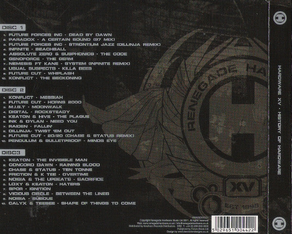 Various : Hardware XV - History Of Hardware (3xCD, Comp)