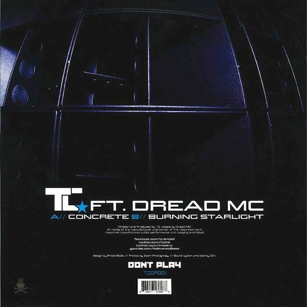 T.C. (2) Ft. Dread MC : Concrete / Burning Starlight (12")