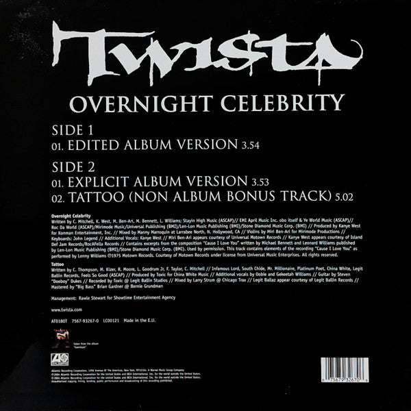 Twista : Overnight Celebrity (12")