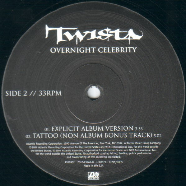 Twista : Overnight Celebrity (12")