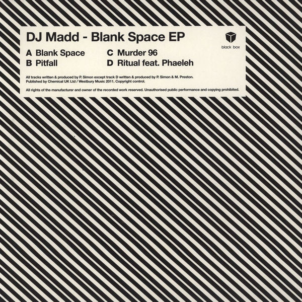 DJ Madd : Blank Space EP (2x12", EP)