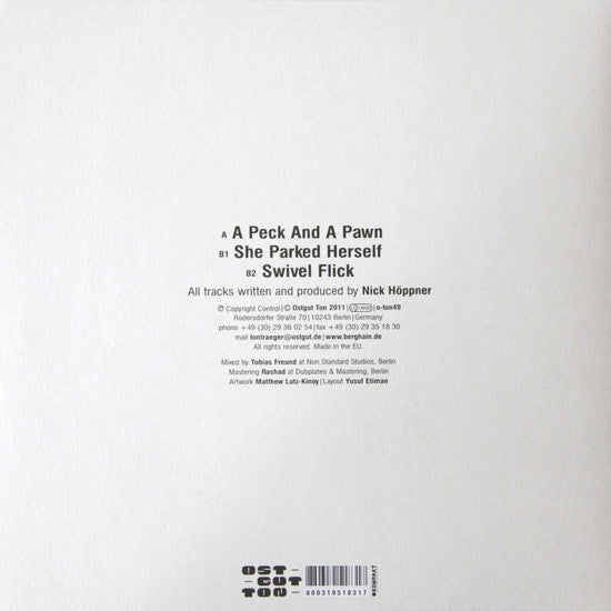 Nick Höppner : A Peck And A Pawn EP (12")