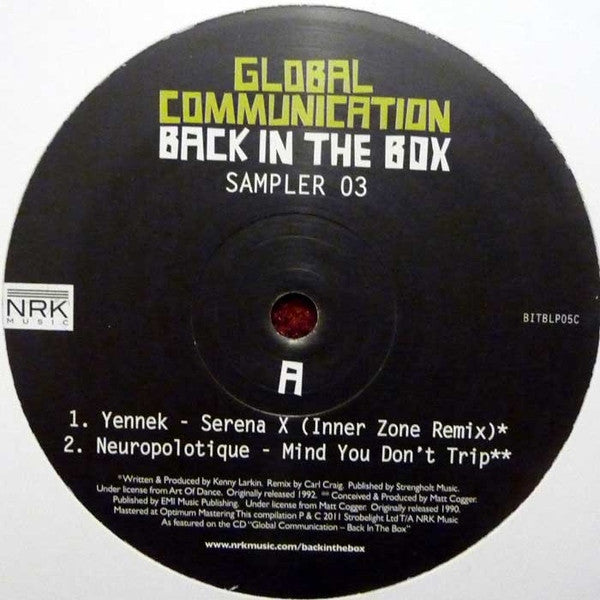 Global Communication : Back In The Box (Sampler 03) (12", Smplr)