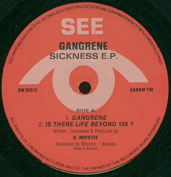 Gangrene : Sickness E.P. (12", EP)