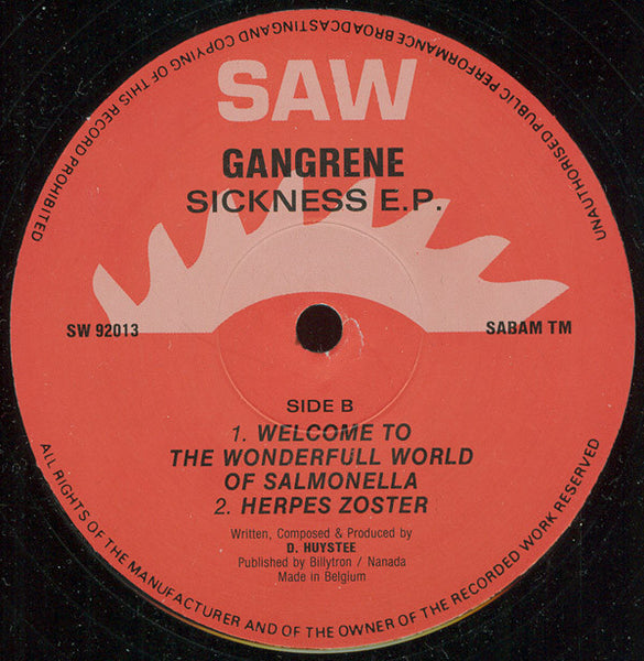 Gangrene : Sickness E.P. (12", EP)