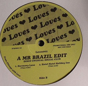 Lono Brazil : A Mr Brazil Edit (Disco Unusual Social Club) (12", EP, Promo)