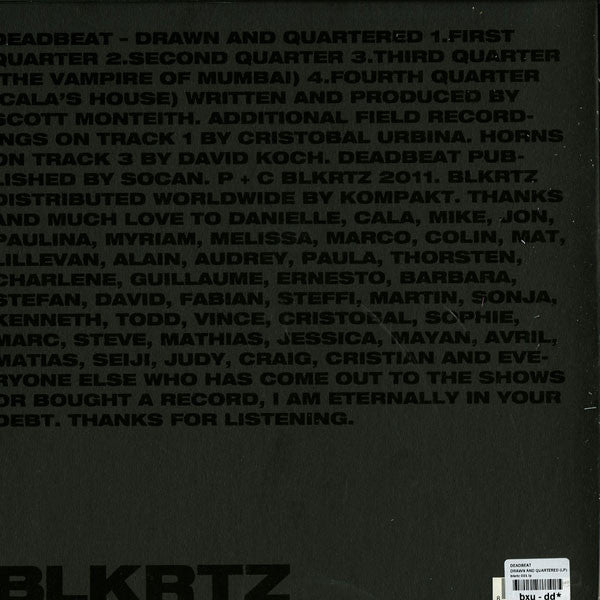 Deadbeat : Drawn And Quartered (2x12", Album)