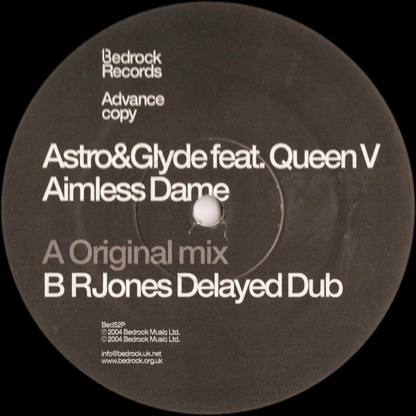 Astro & Glyde Feat. Queen V : Aimless Dame (12", Promo)