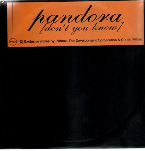 Pandora : Don't You Know (12", Promo)