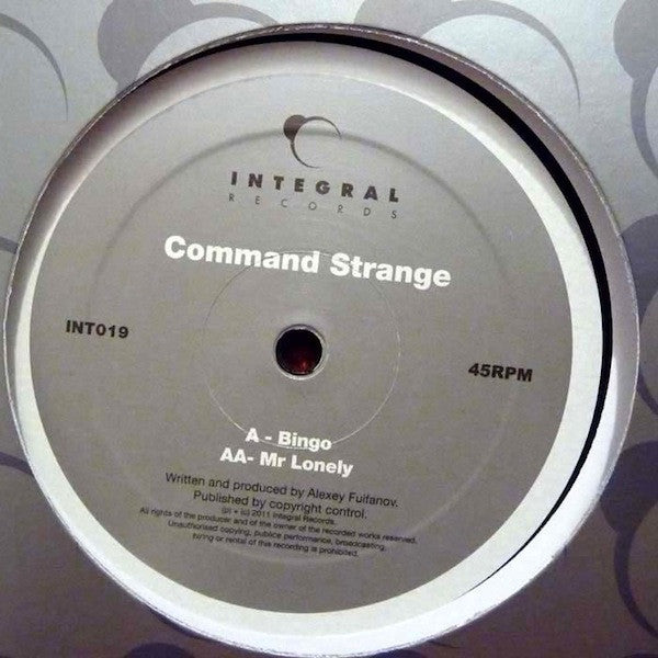 Command Strange : Bingo / Mr Lonely (12")