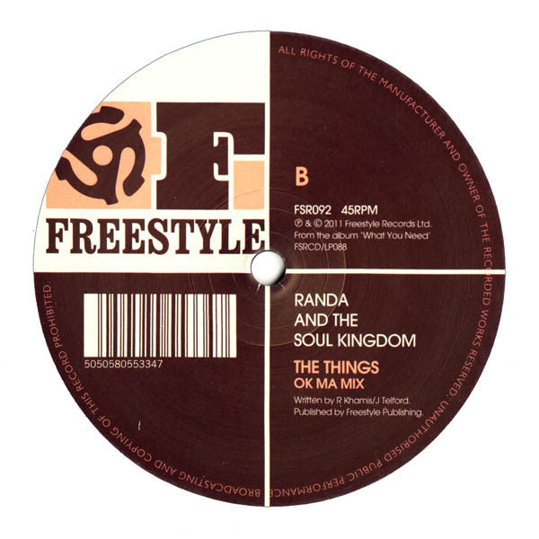 Randa And The Soul Kingdom : The Things (12")