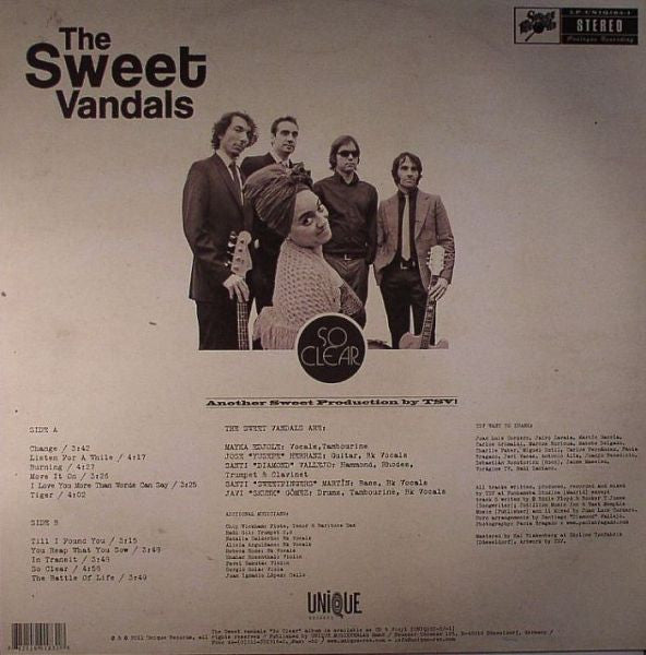 The Sweet Vandals : So Clear (LP, Album)